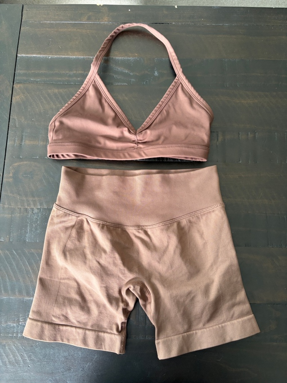 TP Fitness High-Waist Sculpting Women's Shorts - Brown